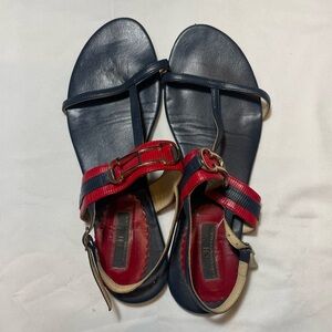 CH Navy and Red Sandals